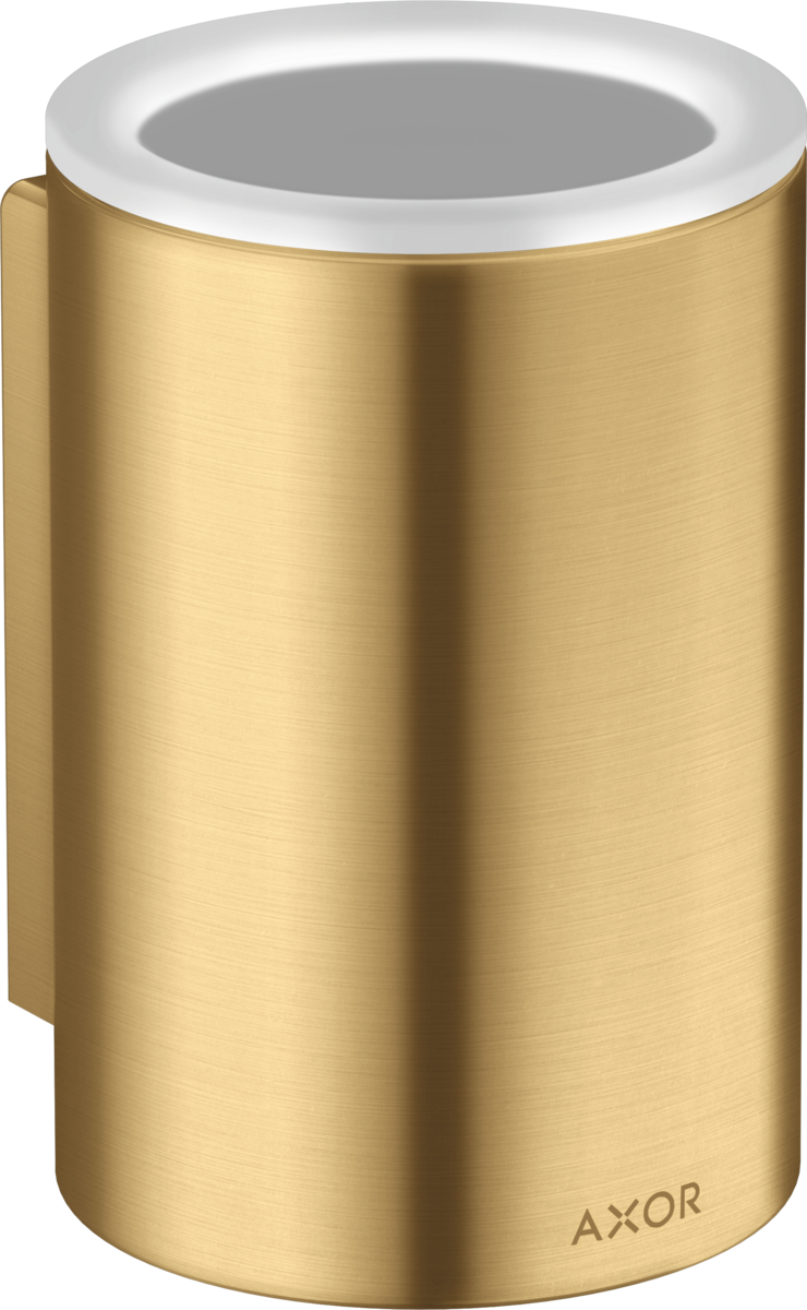 HANSGROHE AXOR Universal Circular pohárek na zubní kartáčky #42804250 - Brushed Gold Optic