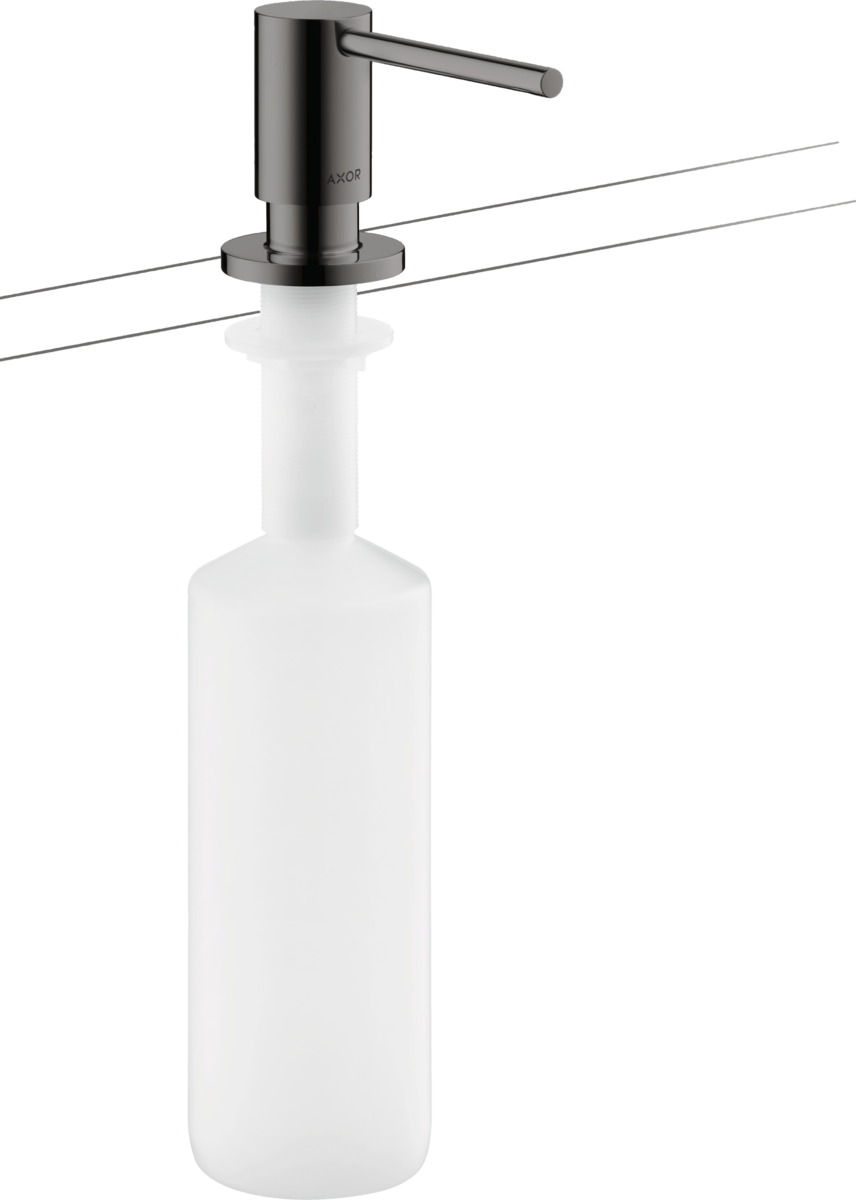 HANSGROHE AXOR Uno Dávkovač tekutého mýdla / mycího prostředku #42818330 - leštěný černý chrom