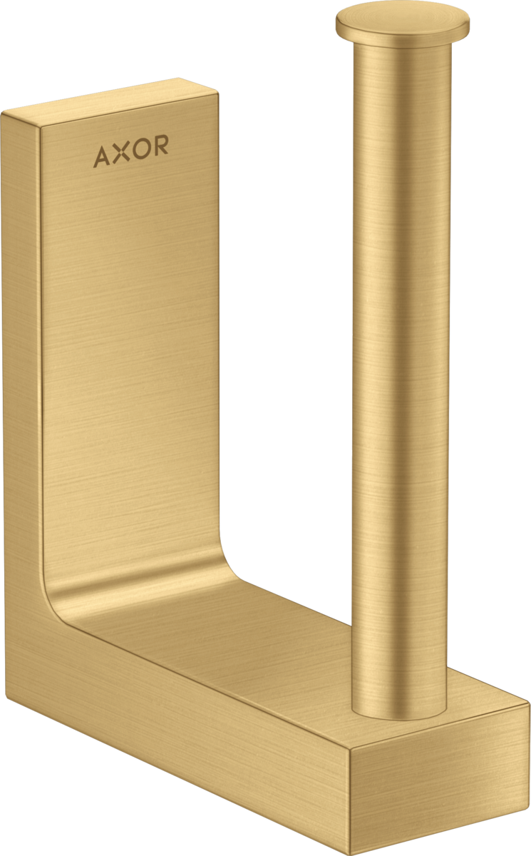 HANSGROHE AXOR Univerzální obdélníkový náhradní držák role papíru #42654250 - Brushed Gold Optic