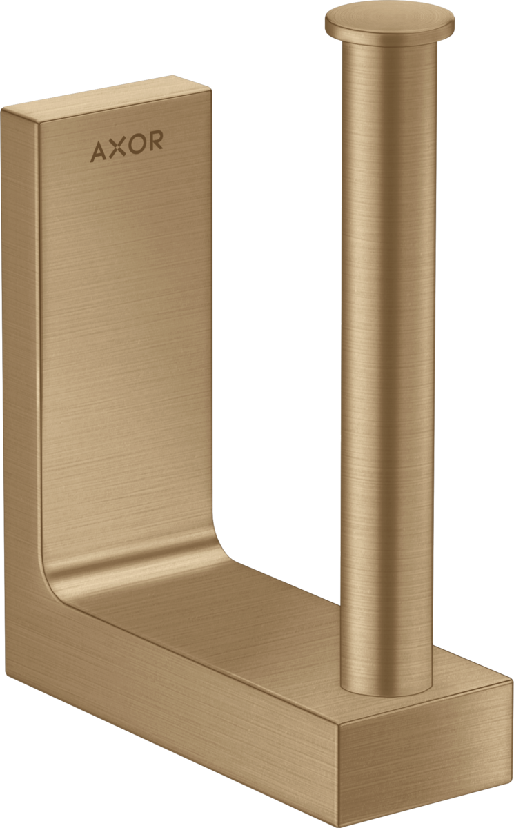 HANSGROHE AXOR Universal Rectangular Držák na zásobní toaletní papír #42654140 - kartáčovaný bronz
