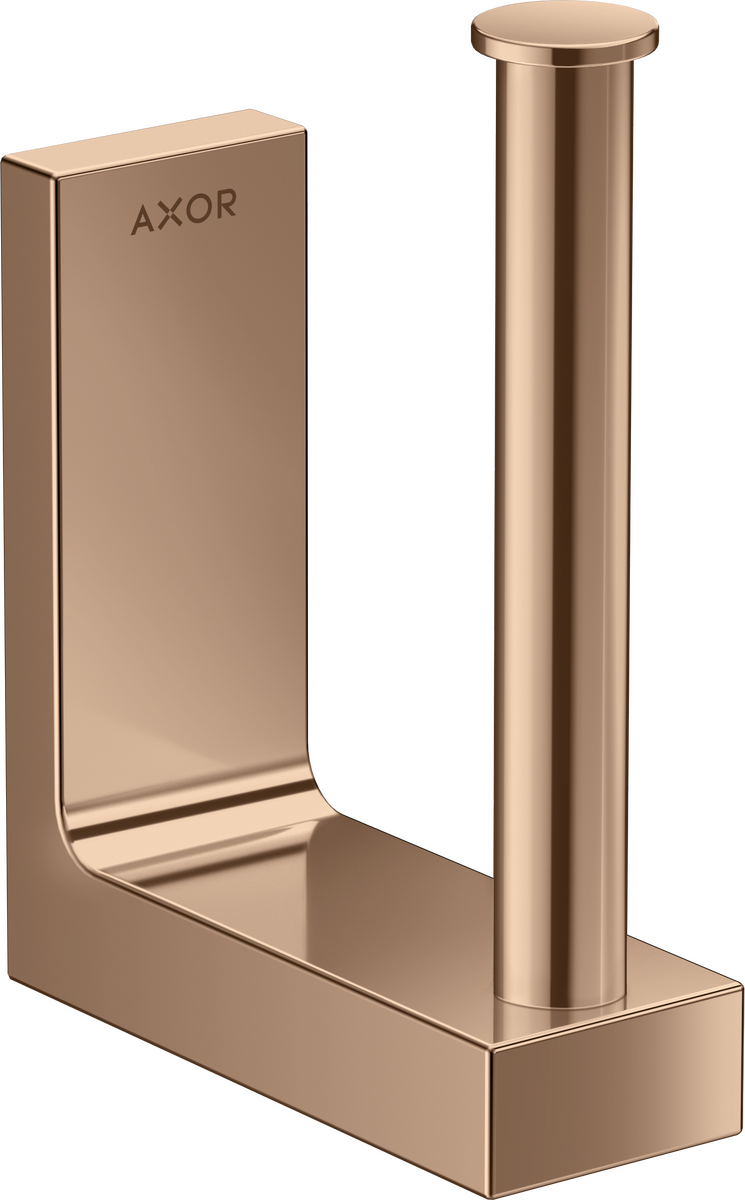 HANSGROHE Univerzální obdélníkový náhradní držák na role AXOR #42654300 - leštěný červenozlatý