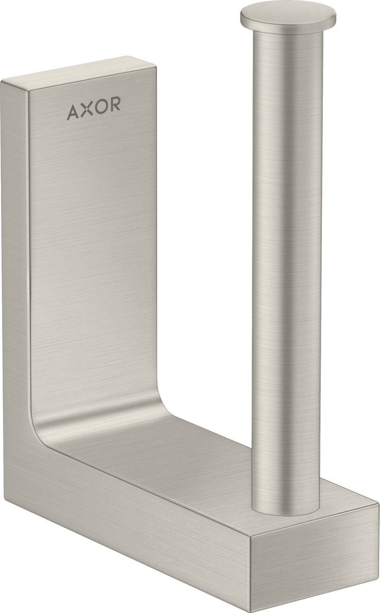 HANSGROHE AXOR Univerzální obdélníkový náhradní držák papírových rolí #42654800 - nerezová ocel Optic