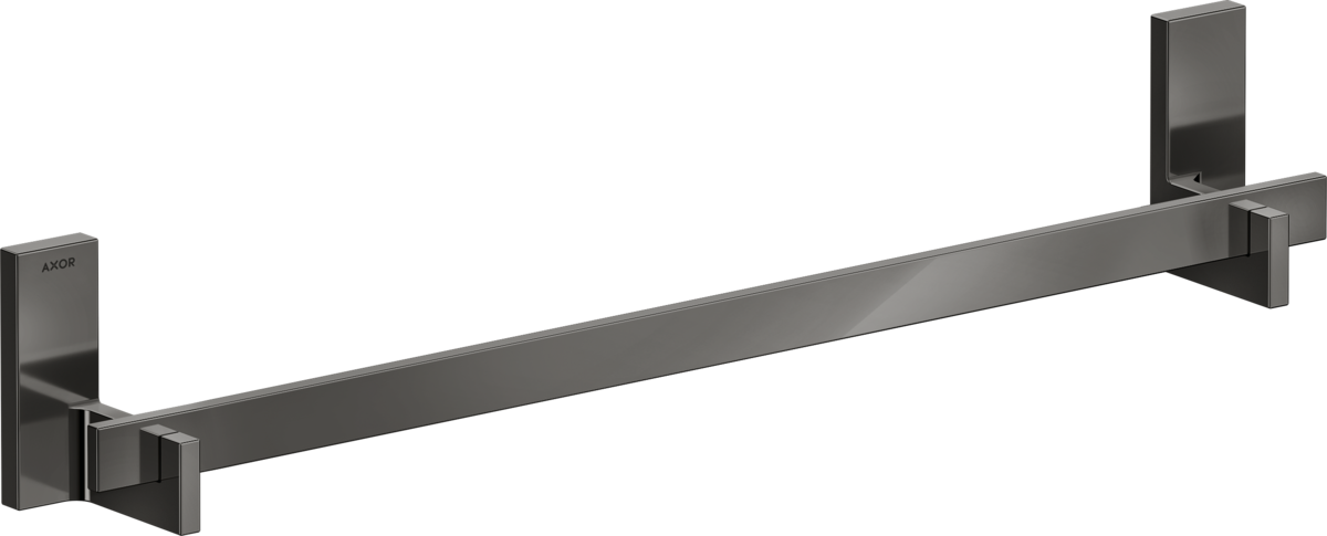 HANSGROHE AXOR Univerzální obdélníkový držák ručníků 600 mm #42661330 - leštěný černý chrom
