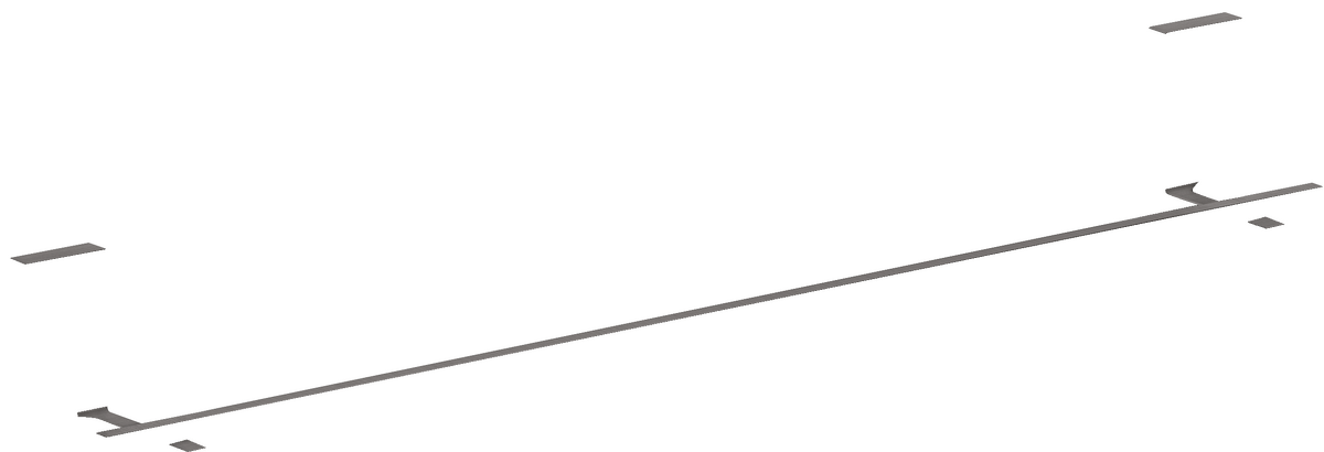 HANSGROHE AXOR Universal Rectangular Věšák na osušku 600 mm #42661340 - kartáčovaný černý chrom
