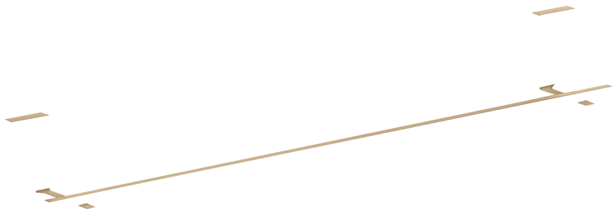 HANSGROHE AXOR Universal Rectangular Věšák na osušku 600 mm #42661140 - kartáčovaný bronz