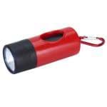 Obrázek Zásobník na sáčky s baterkou 8,5cm, červený #150014288
