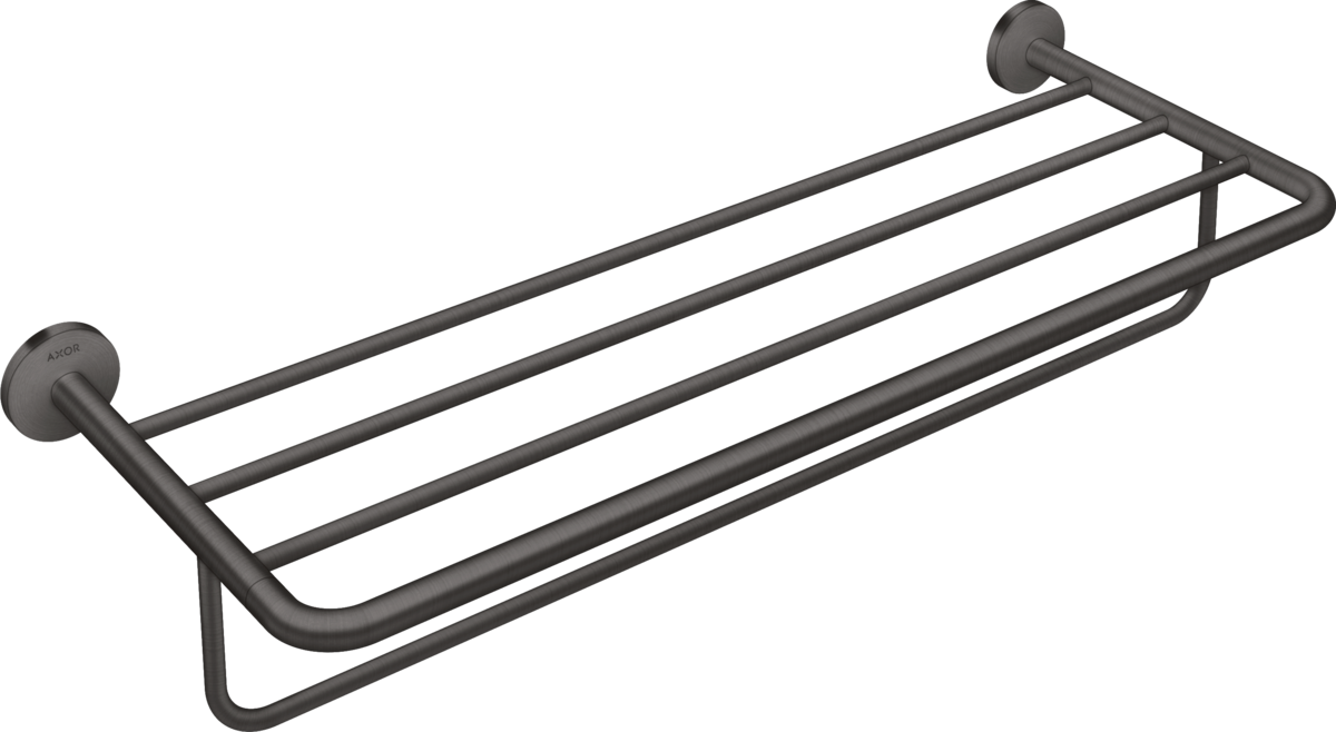 HANSGROHE AXOR Univerzální kruhový držák na ručníky s držákem na ručníky #42843340 - kartáčovaný černý chrom