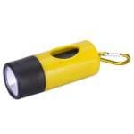 Obrázek Zásobník na sáčky s baterkou 8,5cm, žlutý #150014289
