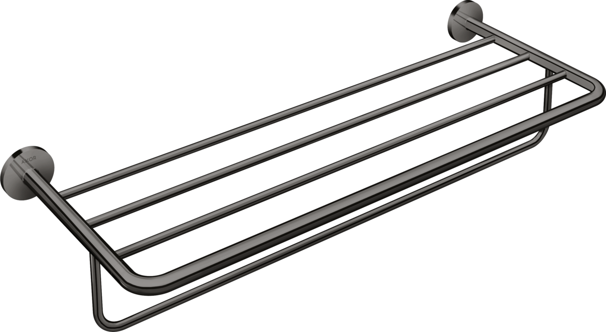 HANSGROHE AXOR Univerzální kruhový držák ručníků s držákem na ručníky #42843330 - leštěný černý chrom