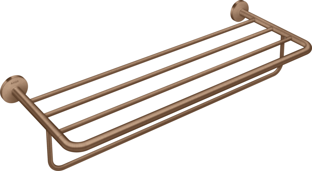 HANSGROHE AXOR Univerzální kruhový držák na ručníky s držákem na ručníky #42843310 - Brushed Red Gold
