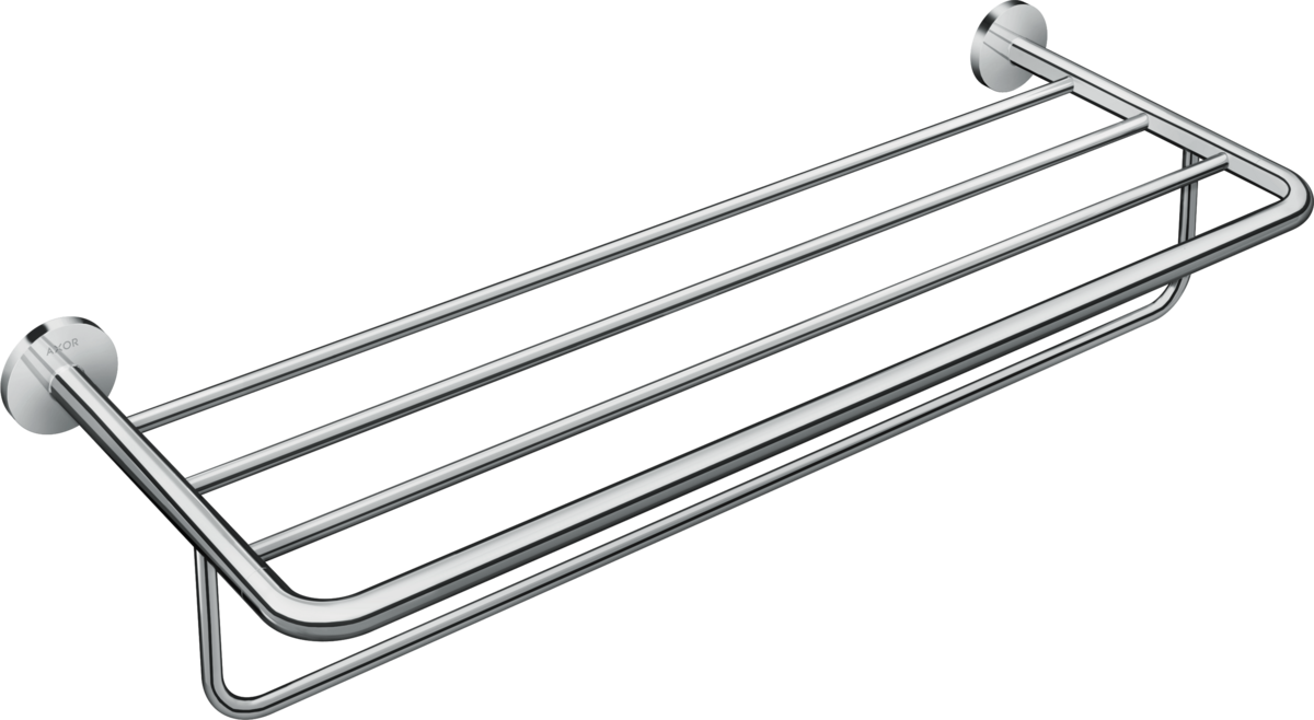 HANSGROHE AXOR Universal Circular Polička na ručníky s věšákem na ručník #42843000 - chrom