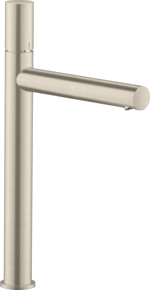 HANSGROHE AXOR Uno Páková umyvadlová baterie 260 s rukojetí Zero a s odtokovou soupravou #45004820 - kartáčovaný nikl
