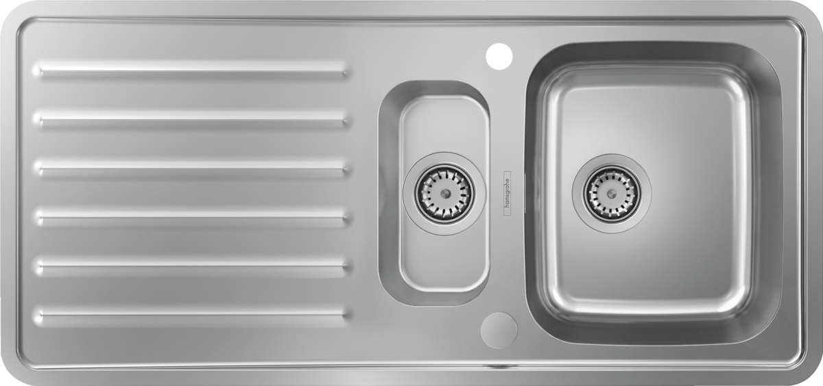 HANSGROHE S41 S4113-F540 Vestavný dřez 340/150 s odkapávací plochou nerezová ocel 43339800