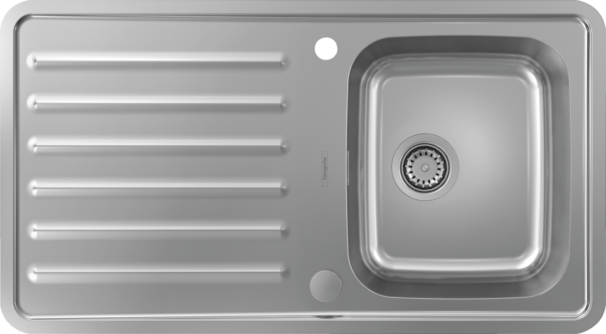 HANSGROHE S41 S4113-F340 Vestavný dřez 340 s odkapávačem na nádobí #43337800