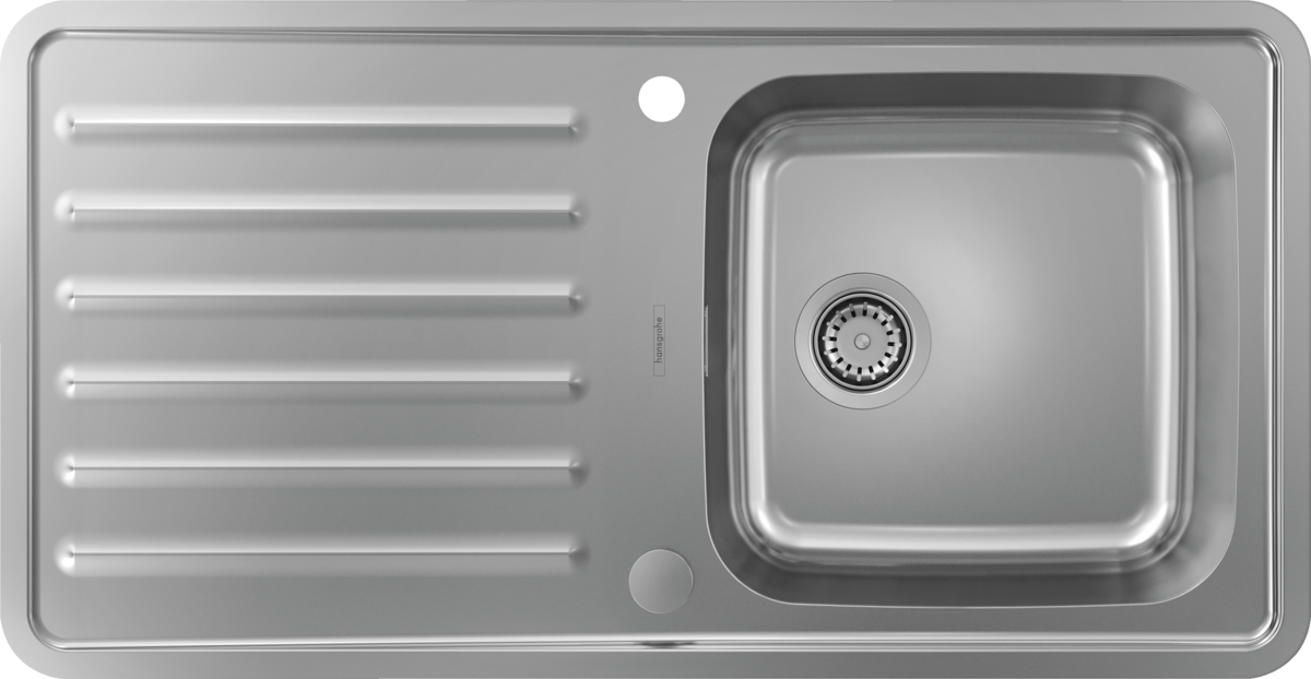 HANSGROHE S41 S4113-F400 Vestavný dřez 400 s odkapávačem na nádobí #43338800