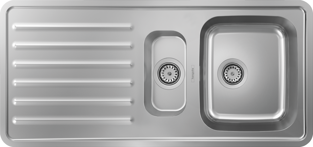 HANSGROHE S41 S4111-F540 Vestavný dřez 340/150 s odkapávačem na nádobí #43342800