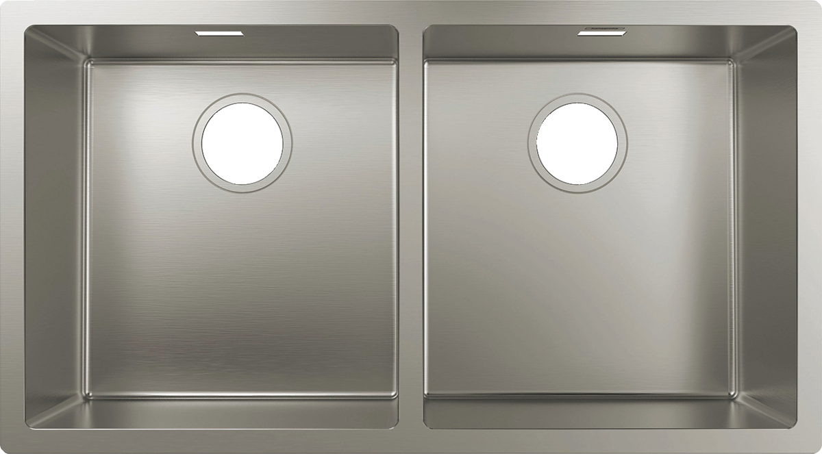 HANSGROHE S71 S719-U765 Dřez pod desku 370/370 #43430800 - nerezová ocel
