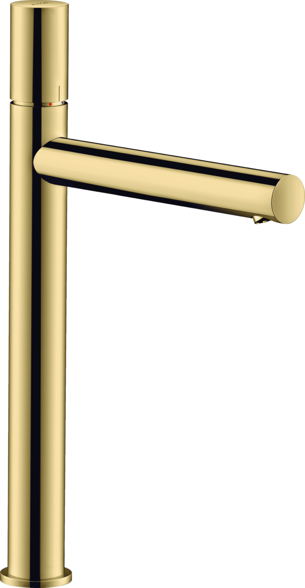 HANSGROHE Jednopáková umyvadlová baterie AXOR Uno 260 pro umyvadla na desku s nulovým ramínkem a výsuvným odpadem #45004930 - leštěná mosaz
