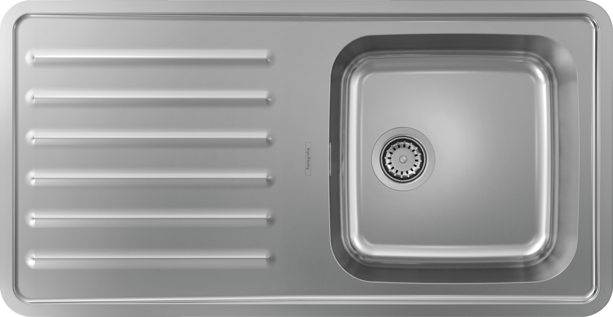 HANSGROHE S41 S4111-F400 Vestavný dřez 400 s odkapávačem na nádobí #43341800