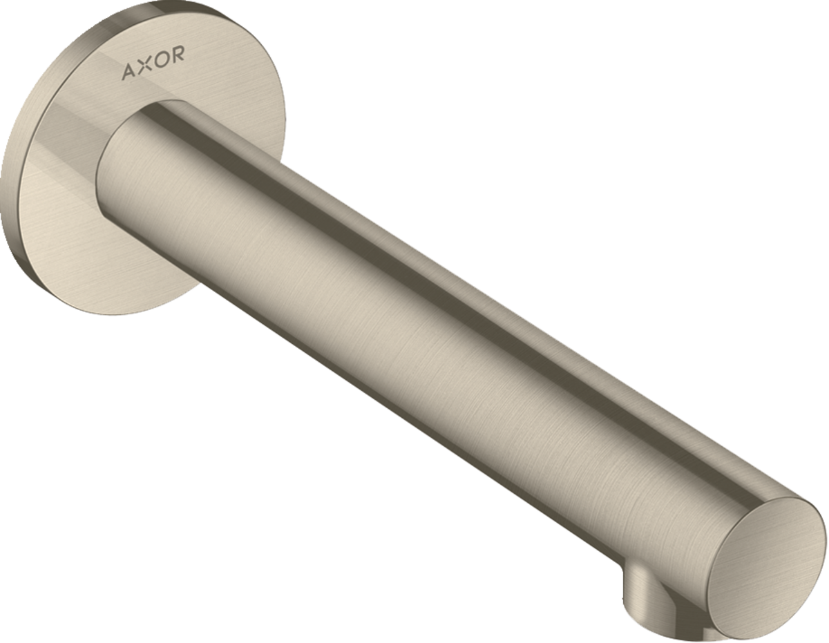HANSGROHE AXOR Uno Vanový výtok, rovný #45410820 - kartáčovaný nikl