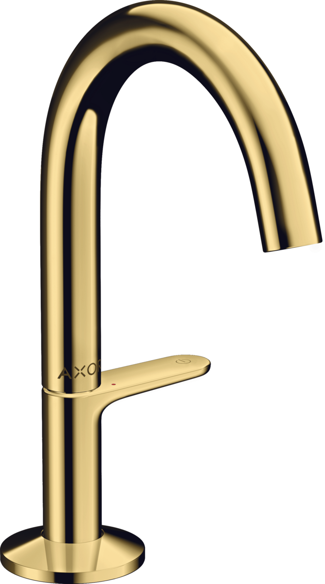 HANSGROHE AXOR One umyvadlová baterie Select 140 s výpustí Push-Open #48010990 - leštěný vzhled zlata