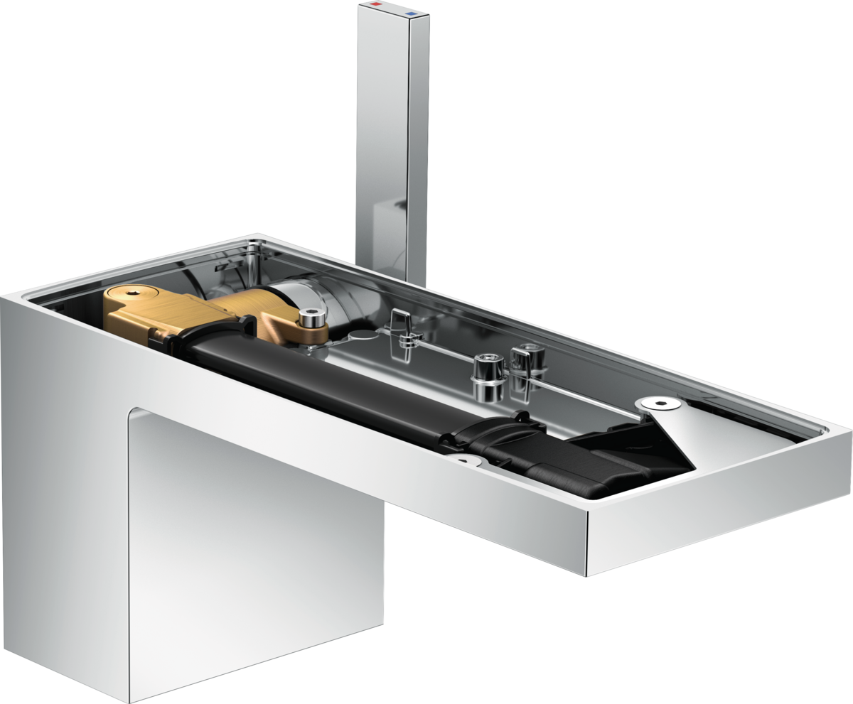 HANSGROHE AXOR MyEdition Páková umyvadlová baterie 70 s odtokovou soupravou Push-Open, bez destičky #47012000 - chrom