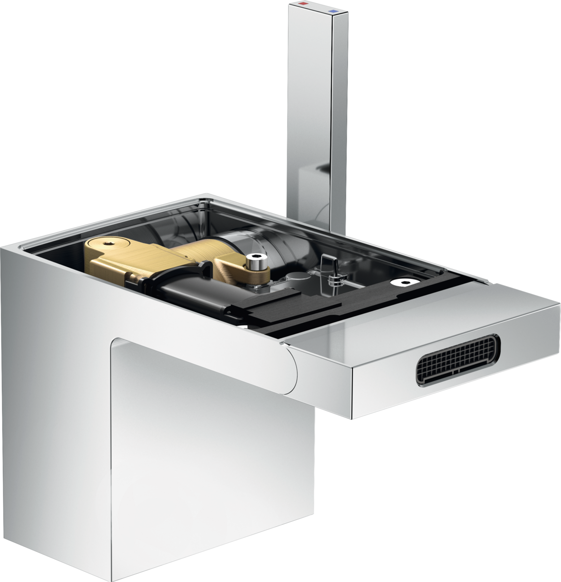 HANSGROHE AXOR MyEdition Páková bidetová baterie s odtokovou soupravou Push-Open, bez destičky #47212000 - chrom