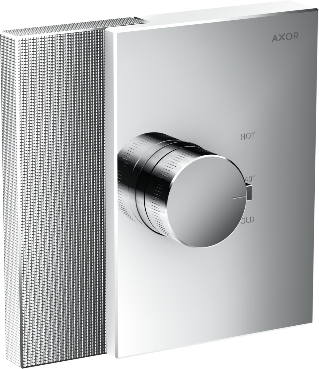 HANSGROHE AXOR Edge Termostat HighFlow s podomítkovou instalací - diamantový brus #46741000 - chrom
