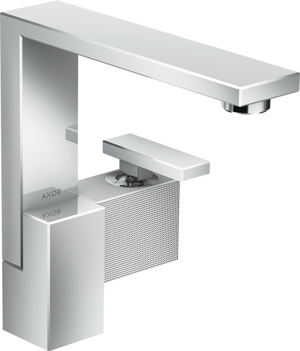 HANSGROHE AXOR Edge Páková umyvadlová baterie 190 s odtokovou soupravou Push-Open - diamantový brus #46021000 - chrom