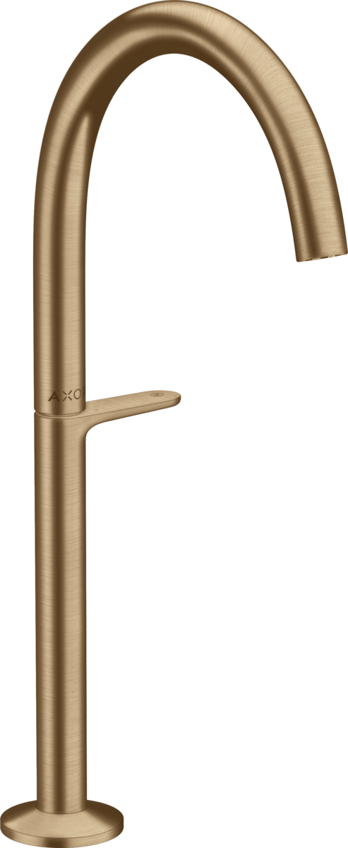 HANSGROHE AXOR One Umyvadlová baterie Select 260 pro umyvadlové mísy s odtokovou soupravou Push-Open #48030140 - kartáčovaný bronz