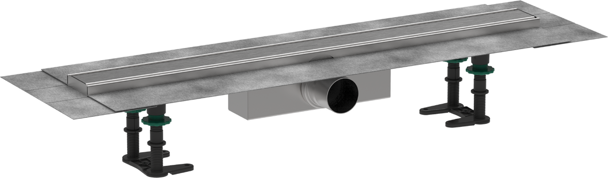 HANSGROHE RainDrain Compact Úplná sada sprchového žlabu 700 pro standardní instalaci #56176800 - kartáčovaná nerezová ocel