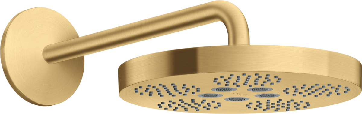 HANSGROHE AXOR One horní sprcha 280 1jet se sprchovým ramenem #48491250 - Brushed Gold Optic