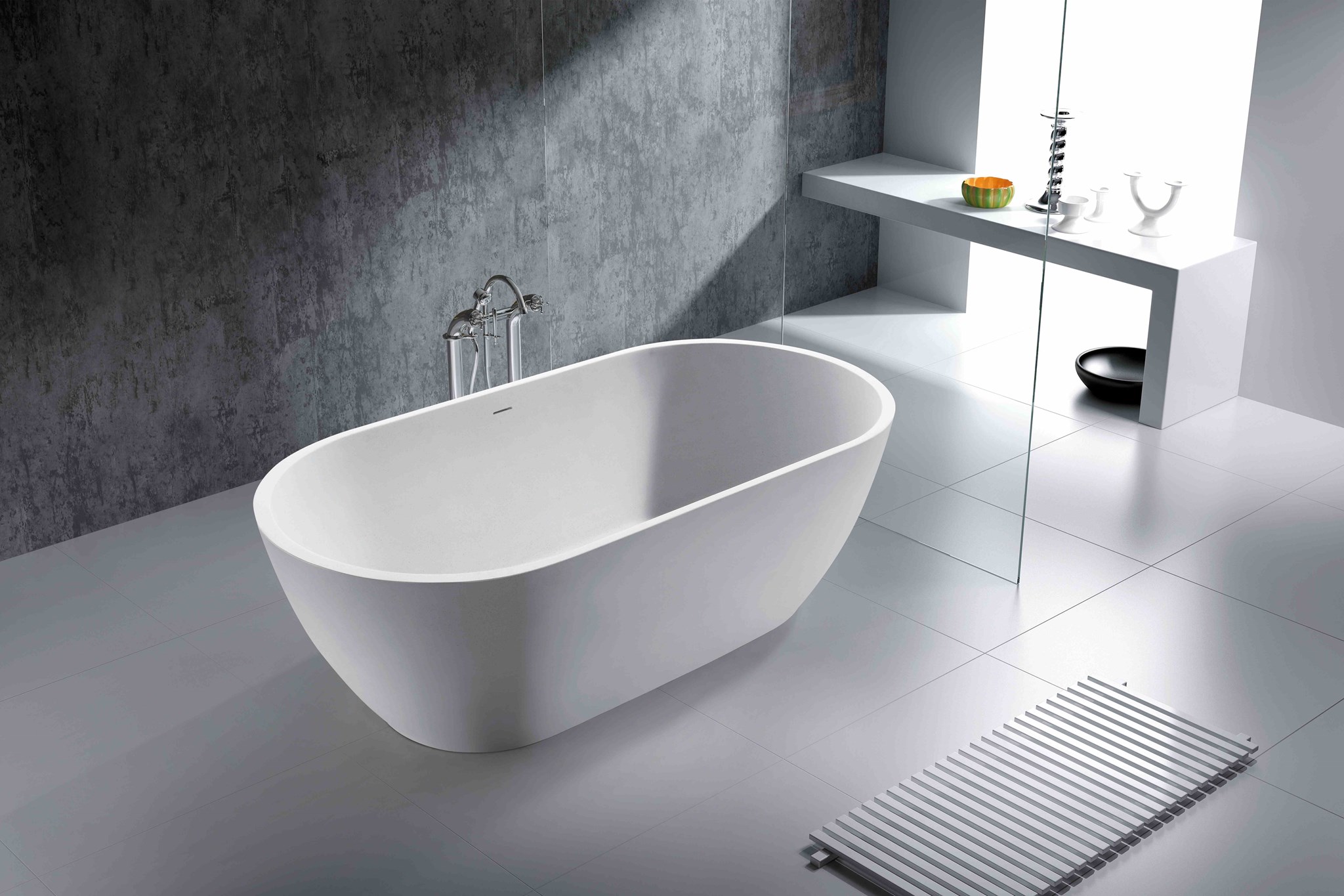 KREINER MALAGA vana 1800x800x540 volně stojící #MALAGAYL6062 - bílá lesk