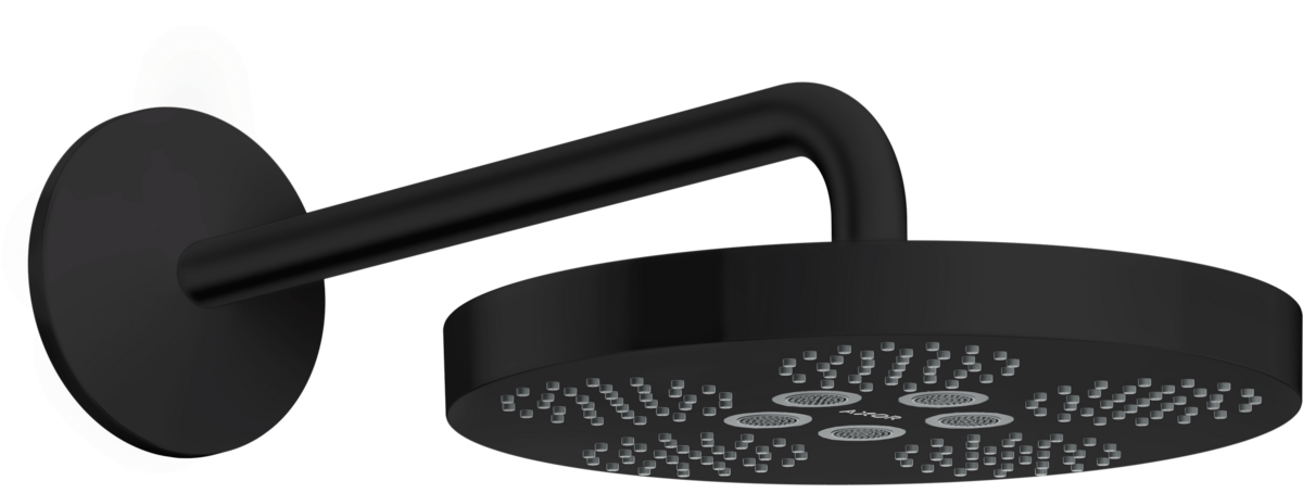 HANSGROHE AXOR One Horní sprcha 280 1jet se sprchovým ramenem #48491670 - matná černá