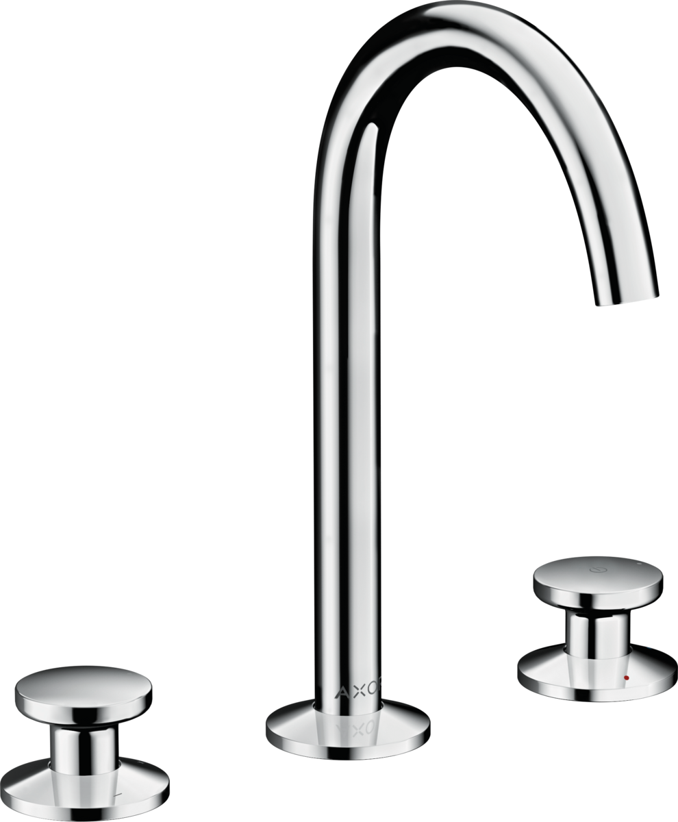 HANSGROHE AXOR One 3otvorová umyvadlová baterie Select 170 s odtokovou soupravou Push-Open #48070000 - chrom