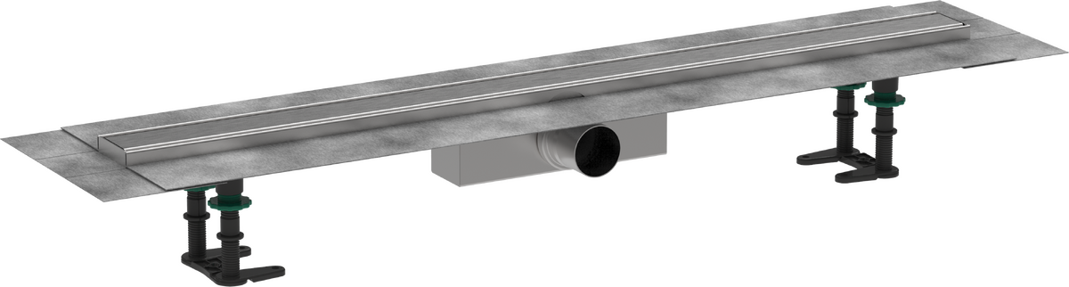 HANSGROHE RainDrain Compact Úplná sada sprchového žlabu 900 pro standardní instalaci #56180800 - kartáčovaná nerezová ocel