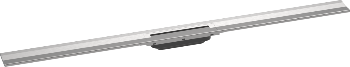 HANSGROHE RainDrain Flex Vrchní sada sprchového žlabu 1200, zkracovatelný, pro instalaci ke stěně kartáčovaná nerezová ocel 56054800