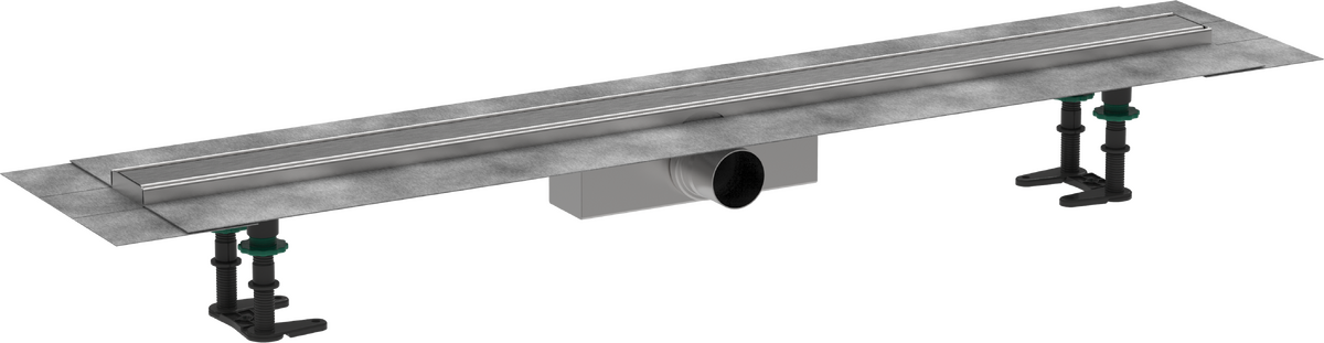 HANSGROHE RainDrain Compact Úplná sada sprchového žlabu 1000 pro standardní instalaci #56182800 - kartáčovaná nerezová ocel