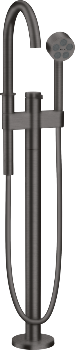 HANSGROHE AXOR One Páková vanová baterie volně stojící na podlaze #48440340 - kartáčovaný černý chrom