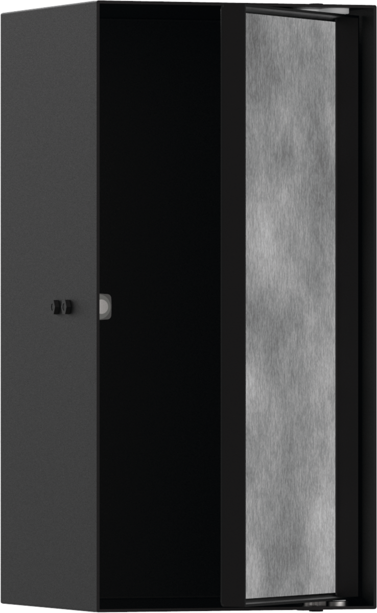 HANSGROHE XtraStoris Rock Stěnový výklenek s možností obkladu dvířek 300/150/140 #56088670 - matná černá