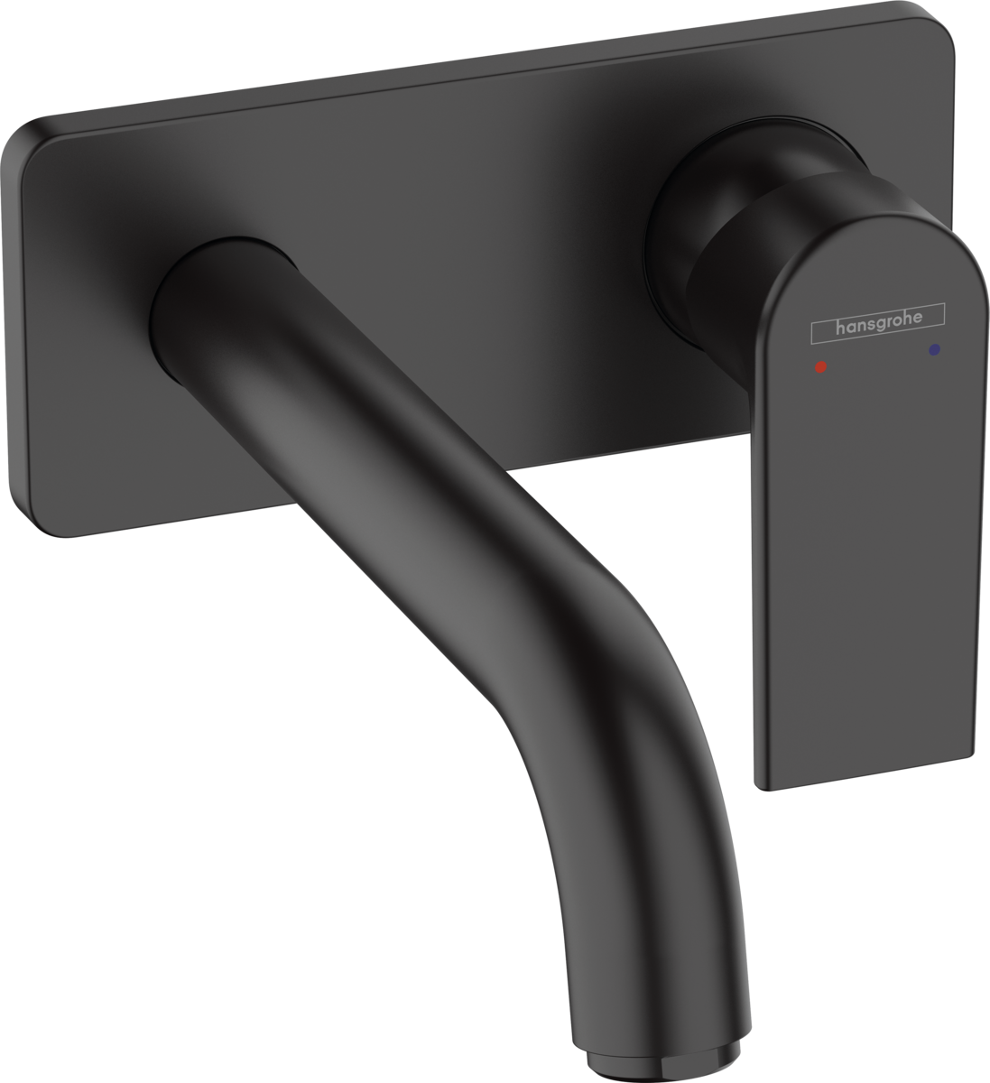 HANSGROHE Vernis Shape Páková umyvadlová baterie pod omítku, pro montáž na stěnu, s výtokem 20,7 cm #71578670 - matná černá