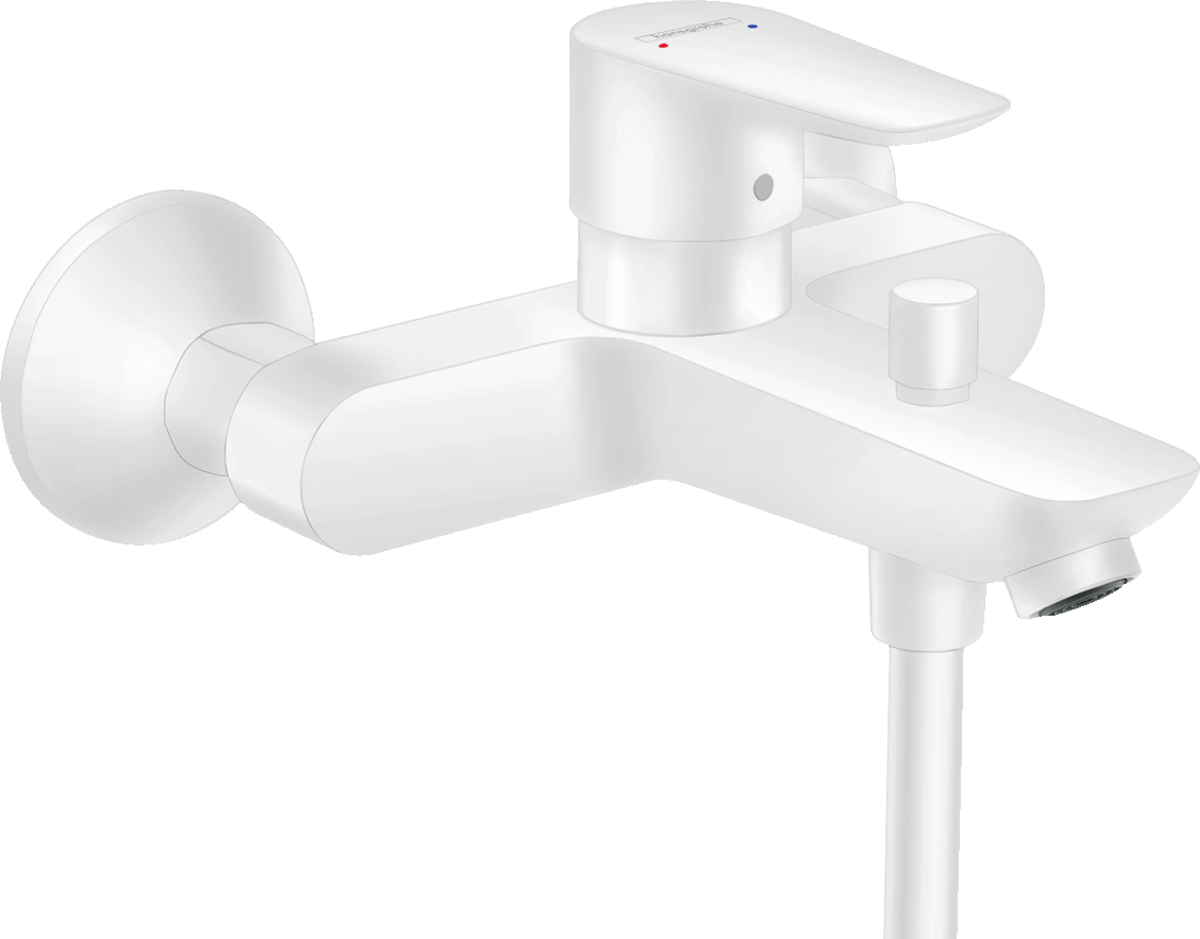 HANSGROHE Talis E Páková vanová baterie na stěnu #71740700 - matná bílá