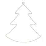 Obrázek LED dekorativní vánoční stromek závěsný se 40 LED, bílý