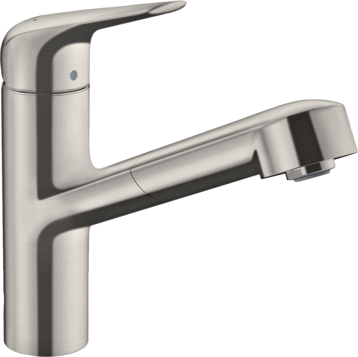 HANSGROHE Focus M42 Páková kuchyňská baterie 150, vytahovací výtok, 1jet #71814800 - nerezová ocel