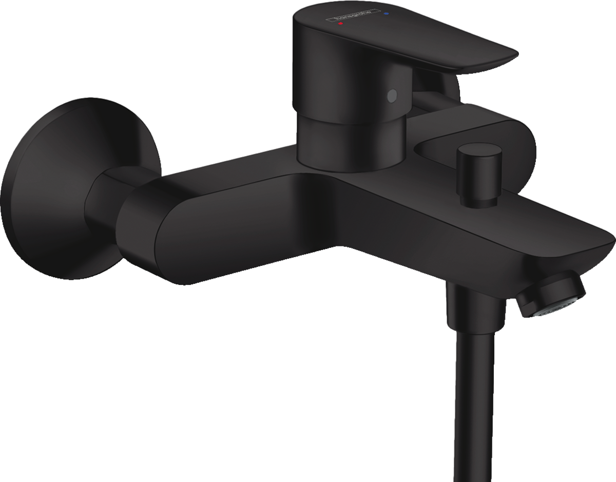 HANSGROHE Talis E Páková vanová baterie na stěnu #71740670 - matná černá