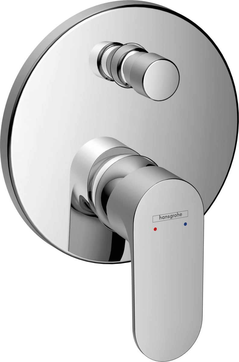 HANSGROHE Rebris S Páková vanová baterie pod omítku se zabudovanou bezpečnostní kombinací podle EN1717, pro iBox universal #72467000 - chrom
