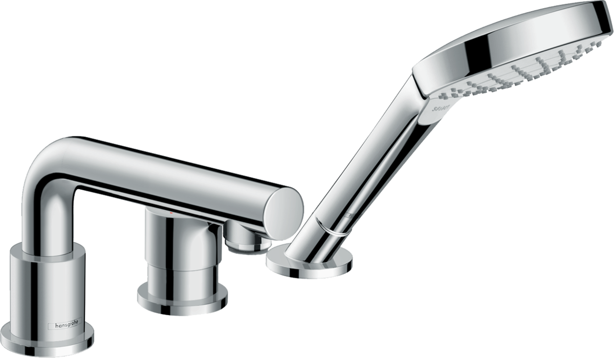HANSGROHE Talis S 3otvorová páková baterie na okraj vany se sadou Secuflex #72416000 - chrom