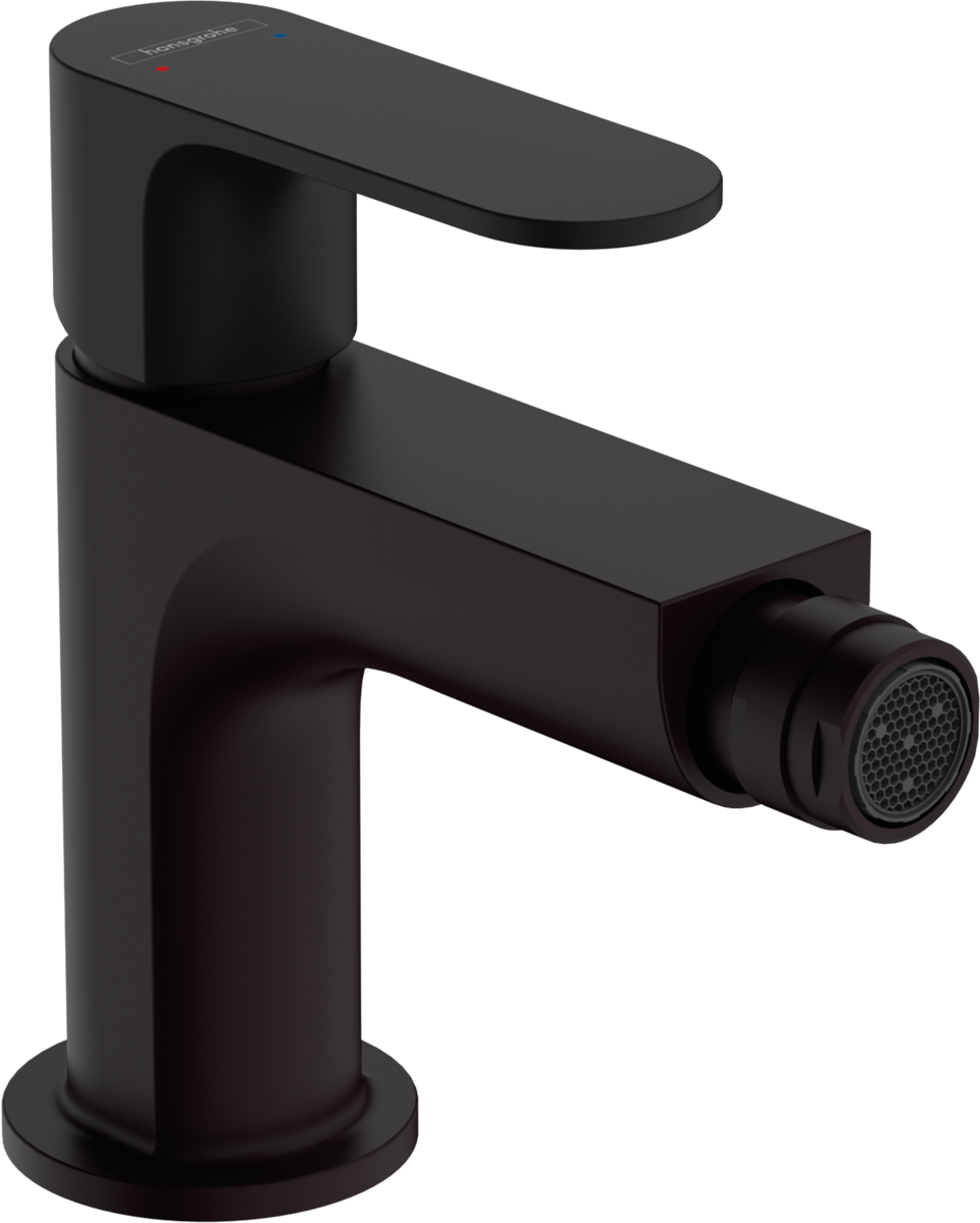 HANSGROHE Rebris S Páková bidetová baterie s odtokovou soupravou s táhlem #72210670 - matná černá