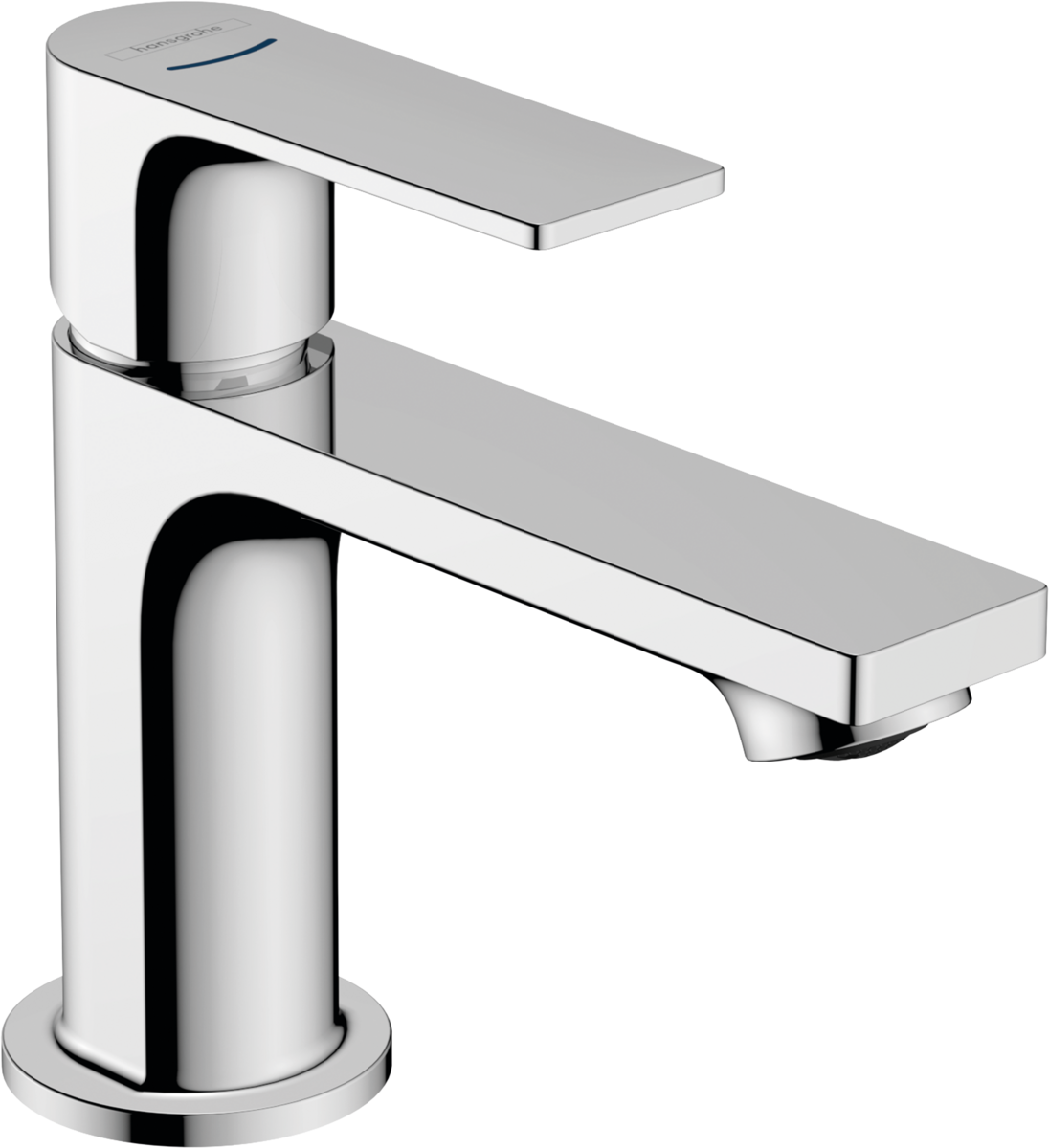 HANSGROHE Rebris E Stojánkový ventil 80 s páčkovou rukojetí pro studenou nebo předem nastavenou vodu bez odtokové soupravy #72506000 - chrom