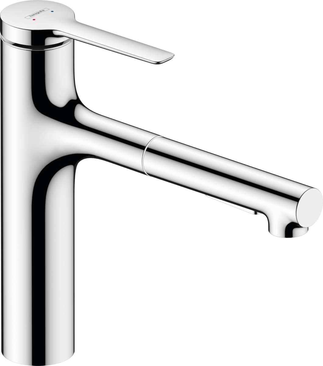HANSGROHE Zesis M33 Páková kuchyňská baterie 160, vytažitelná sprška, 2jet, sBox lite chrom 74804000